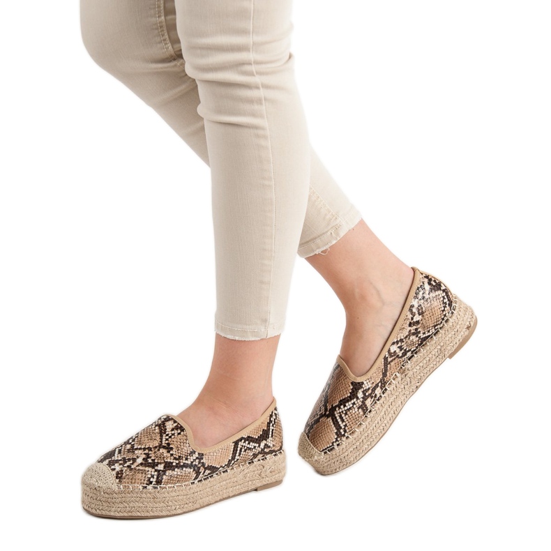 Best Shoes Lordsy Na Platformie brązowe 2