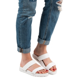 Seastar Błyszczące Klapki białe 1