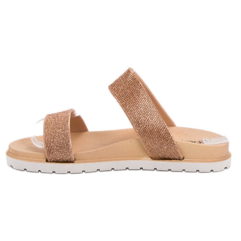 Seastar Błyszczące Klapki żółte 1