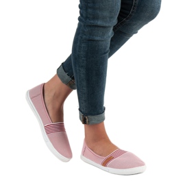 Wygodne Slipony VICES białe czerwone 2