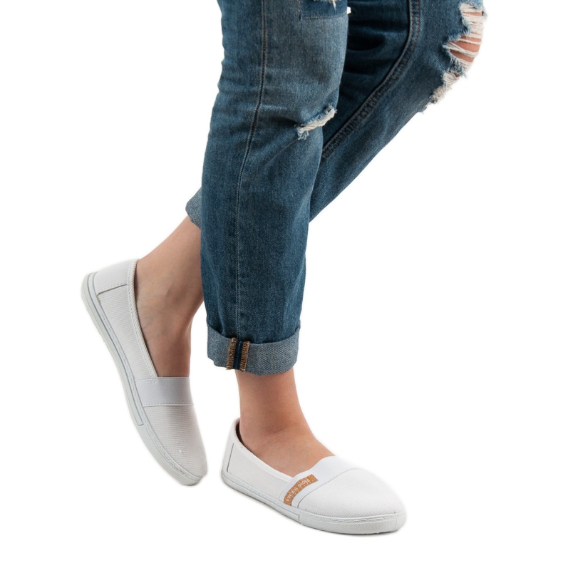 Wygodne Slipony VICES białe 2