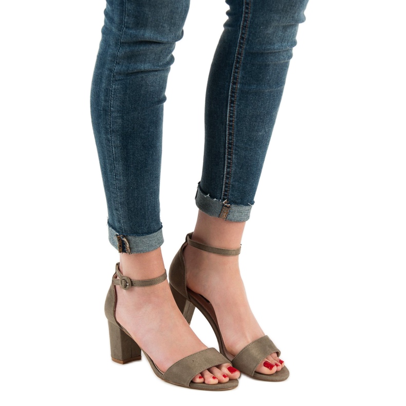 Stylowe Sandałki VICES zielone 2