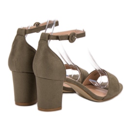 Stylowe Sandałki VICES zielone 1