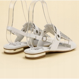 Kylie Białe Sandały Damskie 1