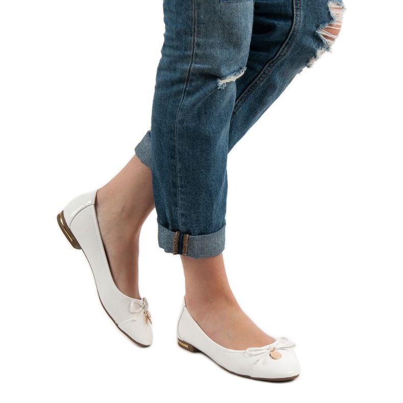 RTX WALK Baleriny Z Kokardką białe 2