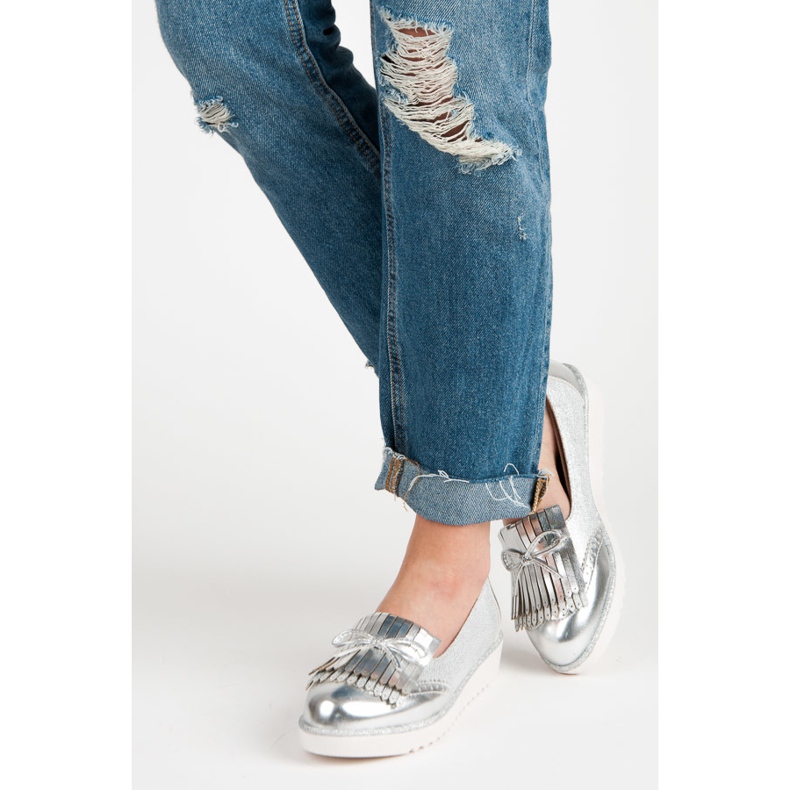 Mokasyny Na Platformie VICES szare 2