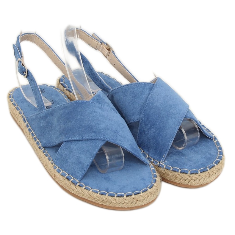Sandałki espadryle niebieskie YJ-2M12 Blue 1