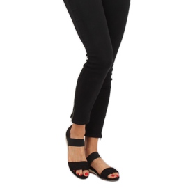 Sandałki espadryle czarne 9R71 Black 2