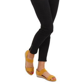 Sandałki espadryle żółte 9R71 Yellow 1