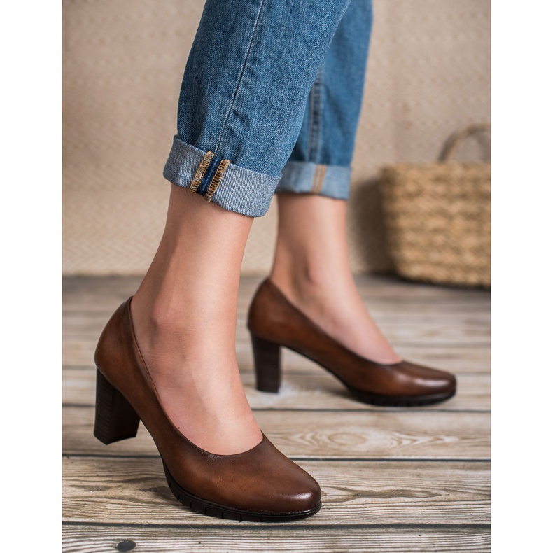 Vinceza Brązowe Czółenka 1