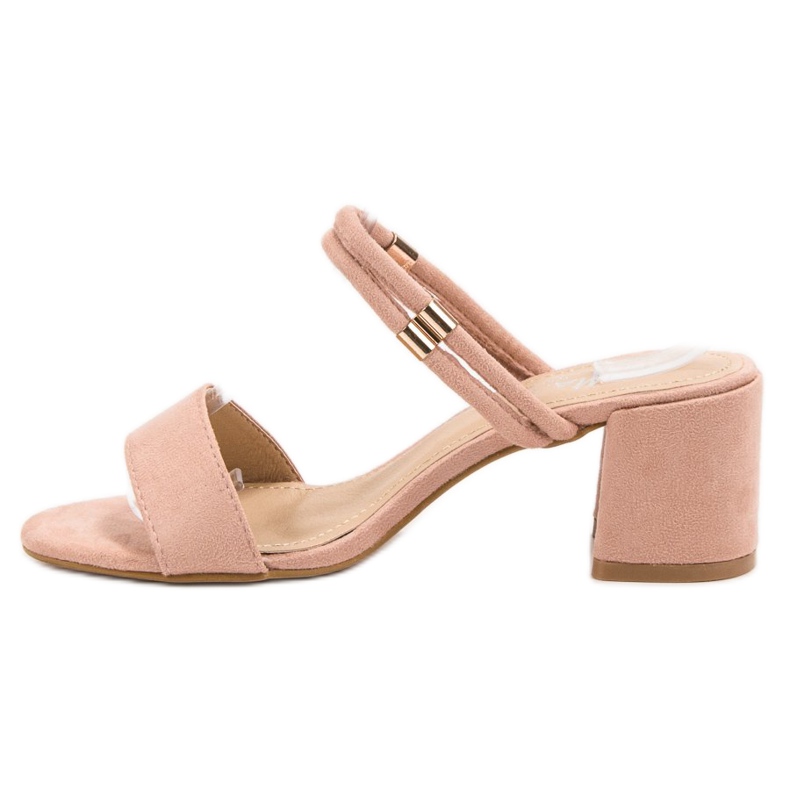 Fama Stylowe Klapki różowe 2