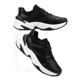 SHELOVET Czarne Sneakersy 5