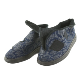 Befado obuwie damskie  pu 986D009 czarne granatowe szare 3