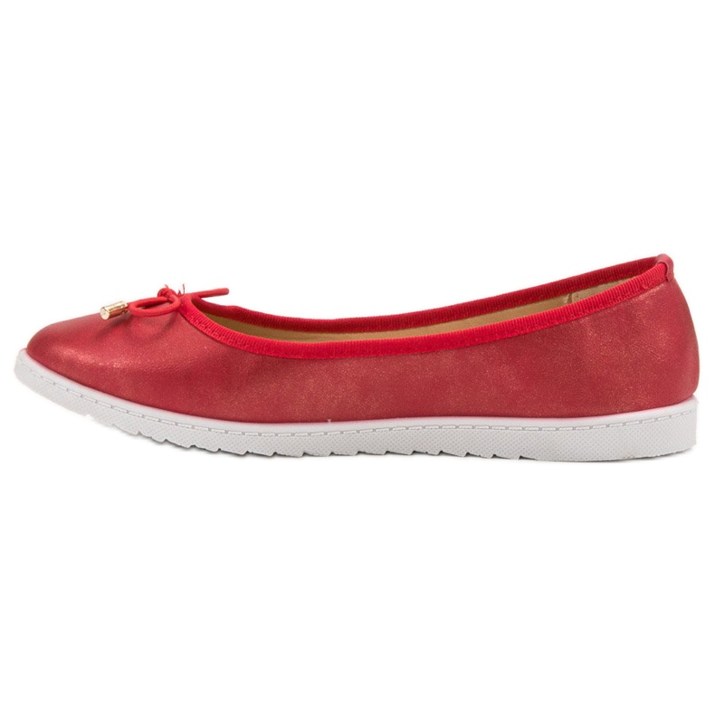 Comer Balerinki Z Brokatem czarne 1