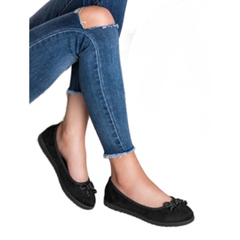 Comer Zamszowe Baleriny czarne 2