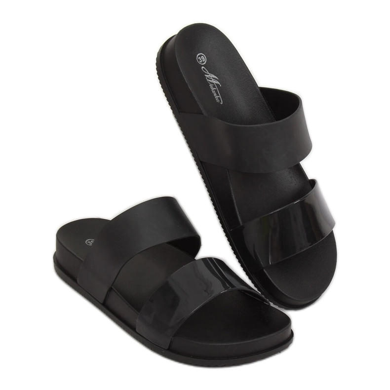 Klapki damskie czarne TS-23 Black 1