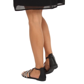 Sandałki damskie czarne LL6339 Black 1