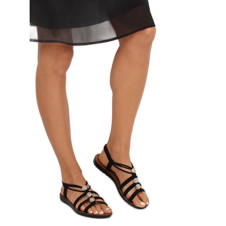 Sandałki damskie czarne FC19-Q33 Black 2