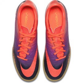 Buty halowe Nike Hypervenom Phelon Ii Ic M 749898-845 pomarańczowe wielokolorowe 3