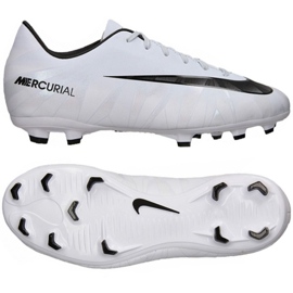 Buty piłkarskie Nike Mercurial Victory Vi CR7 Fg Jr 852489-401 białe 3
