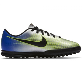Buty piłkarskie Nike MercurialX Vortex Iii Neymar Tf Jr 921497-407 wielokolorowe niebieskie 1