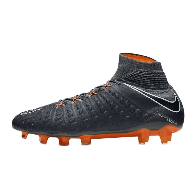 Buty piłkarskie Nike Hypervenom Phantom 3 Elite Df Fg M AH7270-081 szare szare 1