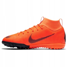 Buty piłkarskie Nike Mercurial SuperflyX 6 Academy Gs Tf Jr AH7344-810 pomarańczowe pomarańczowe 1