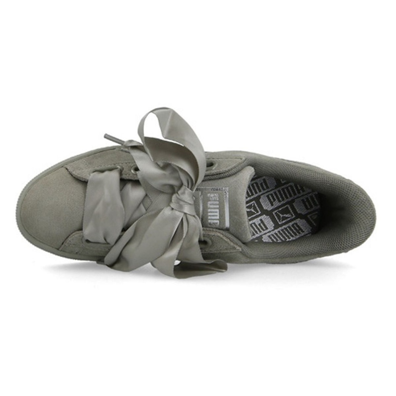 Buty Puma Suede Heart Pebble W 365210 02 zielone 2