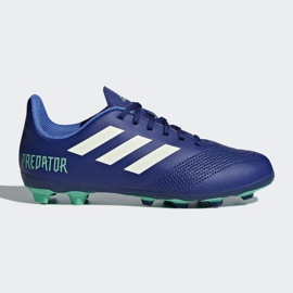 Buty piłkarskie adidas Predator 18.4 FxG Junior CP9242 wielokolorowe niebieskie 1