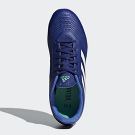 Buty piłkarskie adidas Predator 18.4 FxG Junior CP9242 wielokolorowe niebieskie 3