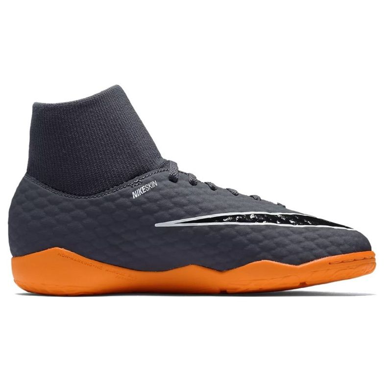 Nike Buty piłkarskie Hyphantomx 3 Academy Df Ic Jr AH7291-081-S szare szare 1