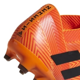 Buty piłkarskie adidas Nemeziz 18.2 Fg M DA9580 wielokolorowe pomarańczowe 3