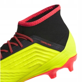 Buty piłkarskie adidas Predator 18.2 Fg M DB1997 wielokolorowe żółte 3