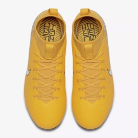 Buty piłkarskie Nike Mercurial Superfly 6 Academy Mg Jr AO2895-710 żółte wielokolorowe 2