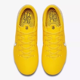 Buty piłkarskie Nike Mercurial Vapor 12 Academy Neymar Mg Jr AO2896-710 żółte wielokolorowe 2