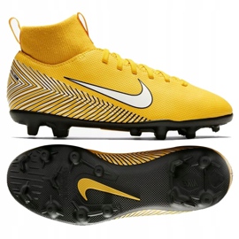 Buty piłkarskie Nike Mercurial Superfly 6 Club Neymar Mg Jr AO2888-710 żółte wielokolorowe 1