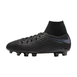 Buty piłkarskie Nike Hypervenom Phantom 3 Academy Df Fg Jr AH7287-001 czarne czarne 1