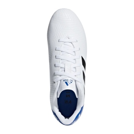 Buty piłkarskie adidas Nemeziz Messi 18.4 Fg Jr DB2369 białe wielokolorowe 1