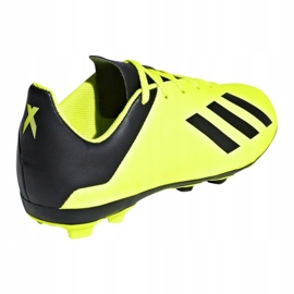Buty piłkarskie adidas X 18.4 FxG Jr DB2420 żółte żółte 2