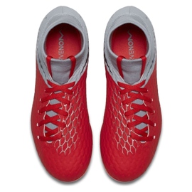 Buty piłkarskie Nike hypervenom Phantom 3 Academy Df Fg Jr AH7287-600 czerwone czerwone 1