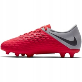 Buty piłkarskie Nike Hypervenom Phantom 3Club Fg Jr AJ4146-600 czerwone wielokolorowe 1