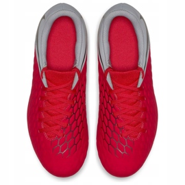 Buty piłkarskie Nike Hypervenom Phantom 3Club Fg Jr AJ4146-600 czerwone wielokolorowe 2