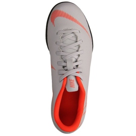 Buty halowe Nike Mercurial Vapor 12 Club Gs Ic Jr AH7354-060 białe wielokolorowe 1