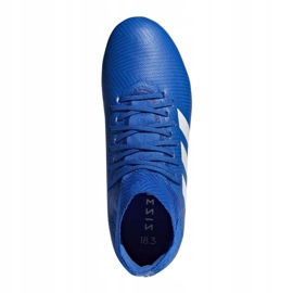 Buty piłkarskie adidas Nemeziz 18.3 Fg Jr DB2351 niebieskie wielokolorowe 1
