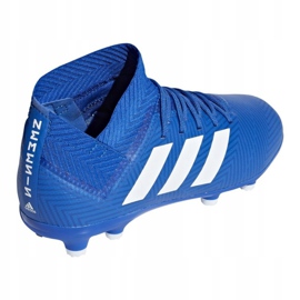 Buty piłkarskie adidas Nemeziz 18.3 Fg Jr DB2351 niebieskie wielokolorowe 2