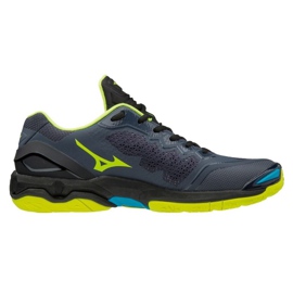 Buty do piłki ręcznej Mizuno Wave Stealth V M X1GA180047 czarne szare 1