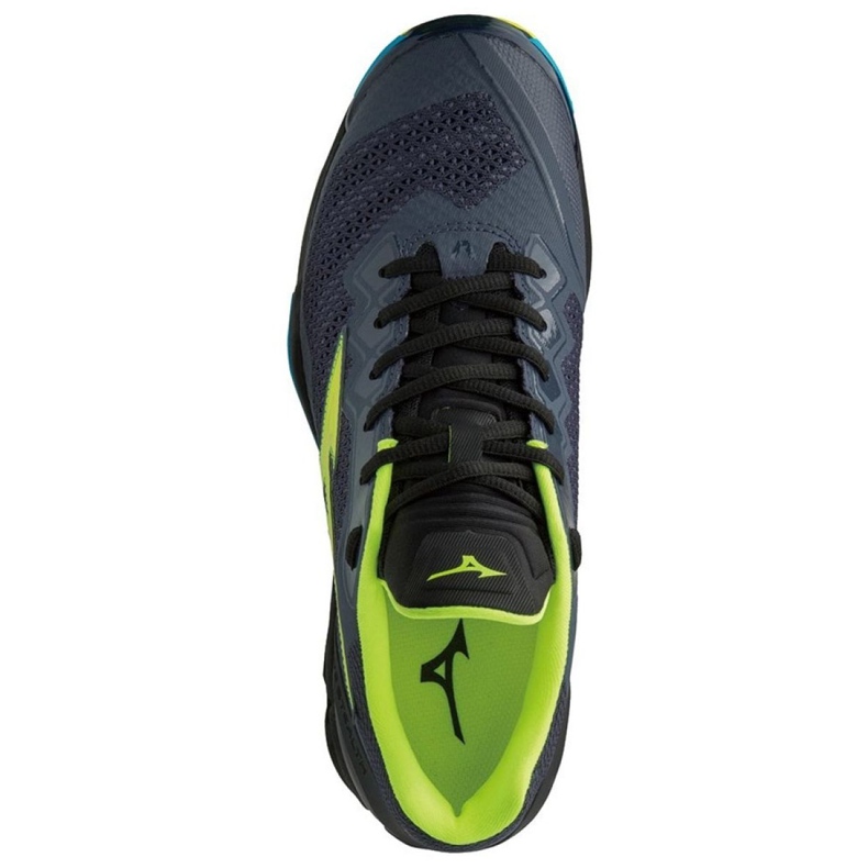 Buty do piłki ręcznej Mizuno Wave Stealth V M X1GA180047 czarne szare 2