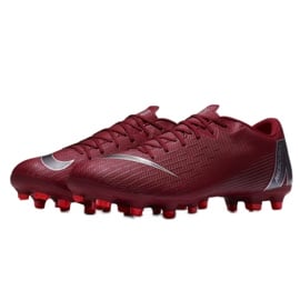 Buty piłkarskie Nike Mercurial Vapor 12 Academy Fg M AH7375-606 czerwone czerwone 10