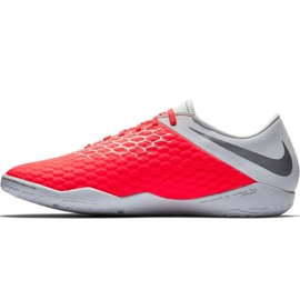 Buty halowe Nike Hypervenom Phantom X 3 Academy Ic M AJ3814-600 białe czerwone 2
