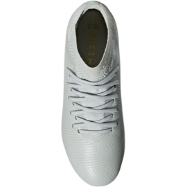 Buty piłkarskie adidas Nemeziz 18.3 Fg Jr DB2353 białe białe 1
